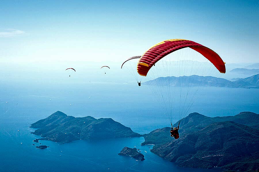 Ölüdeniz Tabiat Parkı üzerinde yamaç paraşütü yapın
